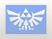 Legend of Zelda Triforce - Car, Truck, Notebook, Vinyl Decal Sticker Vinyl Color: White