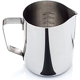 Cafe Luxe Stainless Steel Frothing Pitcher for Espresso Machine, Milk Frother & Latte Art (12 or 20 oz.)
