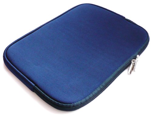 Flash Superstore Blue Water Resistant Neoprene Soft Zip Case/Cover suitable for Motorola Xoom 2 10.1 Inch ( 10-11 Inch Tablet )