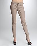 IMAGE OF Five-Pocket Leather Pant - TAN (27)