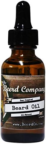 The Beerd Company's All-Natural Handmade Beard Oil, Conditions &amp; Provides Shine, Promotes Soft &amp; Healthy Face Fur, Essential Oils with Hops, Almond oil and Argan oil