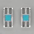 Earrings With Cubic zirconia and Created Opals Well Made in 925 Sterling silver. Total item weight 9.3g Length 20mm