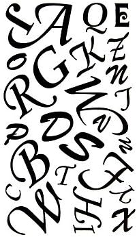 JYT 5 Pcs English Letters Waterproof Temporary Tattoo(17.5cm*10cm)