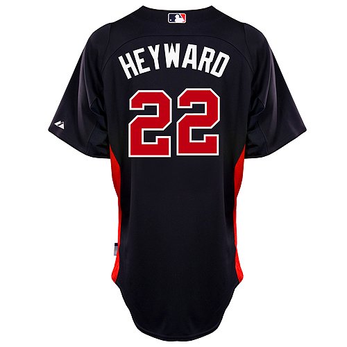 Jason Heyward Atlanta Braves Majestic Authentic Cool Base On Field Batting Practice Jersey