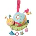 Activity Mobile - Kissen Schnecke durch Klettverschluss &uuml;berall zu befestigen (z. B. Kinderwagen, Kinderbettchen,etc.) mit vielen Funktionen, wie integrierten Rasseln, Greifringe, Melodie-Chip, Quitschefeld, unzerbrechlichem Spiegel und einem extra Bei&szlig;ring