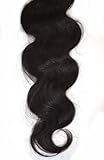 Angel Hair 3 Bundles + 1 Lace Closure; Peruvian Virgin Hair Extension; Body Wave (20 22 24 + 12