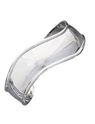 Handcrafted Sterling Silver Edged Wavy Cuff Bracelet