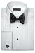Cotton Tuxedo Shirt - 1/2 Inch Pleat Laydown Collar