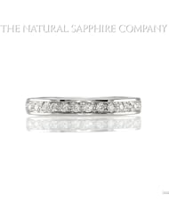 Pave Diamond Band in 14K White Gold with 0.23cts Total Weight