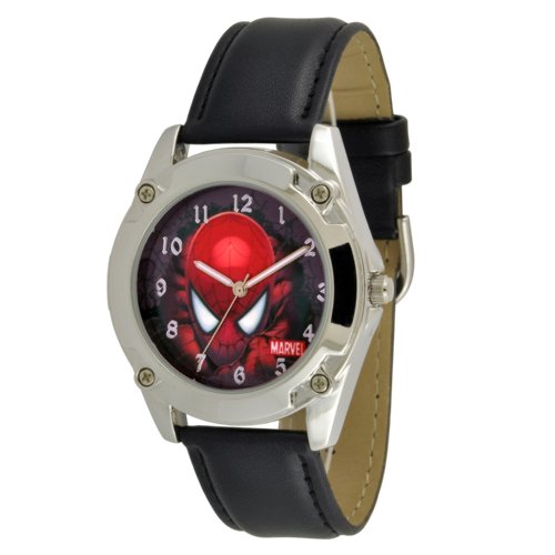 Marvel Comics Men's SPM096 Spiderman Black Strap Action Dial Watch reasonable price
