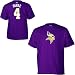 Minnesota Vikings Brett Favre #4 Purple Player Tee