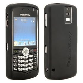 Original OEM Blackberry Pearl 8100 Black Silicone Skin Case Cover
