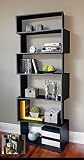 Inskeppa Black 6 Tier Book Case and Shelving Unit