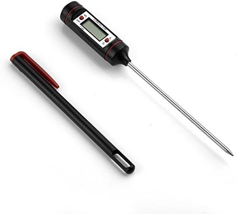 Hamalaya® Digital Cooking Thermometer - Instant Read Food and Meat Thermometer for BBQ, Grill, Baking, Oven and Candy. LCD Screen Display, Long Probe with Pocket Clip, Battery Included