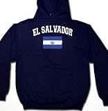 El Salvador Flag International Soccer Mens Sweatshirt, Salvadorian National Pride Men's Pullover Hoodie