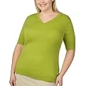 Merona® Plus V-Neck Sweater - Soft Fern