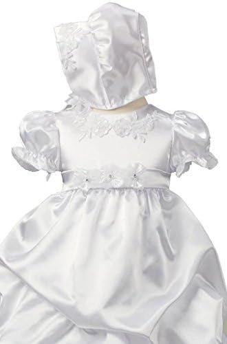 Wii888lo Gorgeous White Infant Girl Christening Gown Dress S-XL (Large)