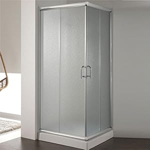 Cabine Paroi Douche 70x70 H200 cm Opaque Angulaire Verre Italienne mod