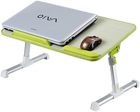 Adjustable Stand table laptop table / notebook table / notebook stand / laptop stand holder / bed table / Music Stand for 15 "Notebook Laptop, eBook, Kindle, Ipad 1/2/3/4 / MINI, 520 * 300mm Green