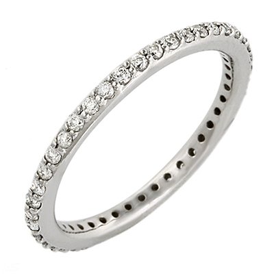 Ladies’ eternity band.