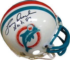 Larry Csonka Autographed Miami Dolphins Mini Helmet