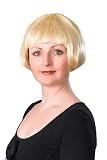 NEW LADIES BLONDE BOB WIG CHINA DOLL FANCY DRESS