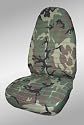Camo Print Seat Covers - 2 Front Universal Buckets - Classic Camo Green - Made In The USA