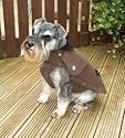 Wharfedale Brown Waxed Waterproof Dog Coat 16 inch /40cm