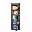 Corner Bookcase in Cappuccino Finish