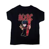 Toddler Kids AC/DC "Dirty Deeds" Rock N Roll T Shirt in Black
