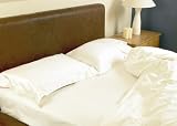 100% silk flat sheet - Double 230x260cm (90x102) - colour natural