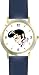 A Famous Rock & Roll Star Look a Like - WATCHBUDDY&Acirc;&reg; DELUXE TWO-TONE THEME WATCH - Arabic Numbers - Blue Leather Strap-Size-Large ( Men's Size or Jumbo Women's Size )