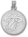 Miami Heat Solid Sterling Silver Basketball 3/4'' Pendant