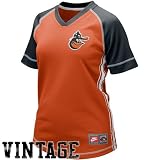 Baltimore Orioles Jerseys : Nike Baltimore Orioles Ladies Orange Cooperstown Throwback Vintage Baseball Jersey