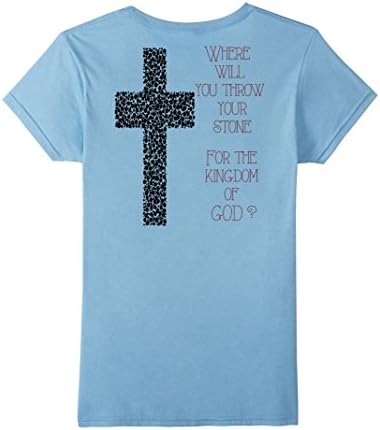 Women's Where will you throw your stone for the Kingdom of God? XL Baby Blue