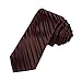 DAE7A04-06 Mens Microfiber Gift Giving Stripes Working Slim Necktie By Dan Smith