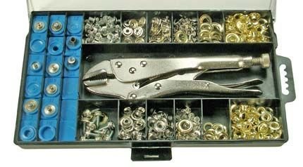 Oesenzange Nietenzange Druckknopfzange 275 tlg UNIVERSAL