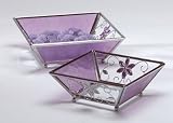 Purple Glass Candle Plate
