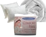 Matching Bedrooms Double Luxury Hollowfibre Quilt /Duvet 15 Tog + 4 Pack Hollowfibre Pillows