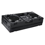 Marathon Flight Road Black Series Case MA-DJ10Wblk Battle Flight Road Black Series DJ Turntable Case for 10-Inch Mixers