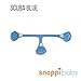 Snappi Cloth Diaper Fasteners - Pack of 5 (2 Orange, 2 Blue, 1 Purple) Bright Colors