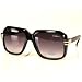 Run DMC Rapper Retro Gazelle Large Sunglasses Black