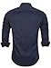 Emiqude Mens Casual Slim Fit Long Sleeve Solid Dress Shirt