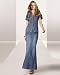 Long jean skirt