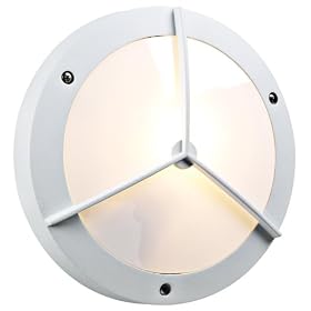 PLC White 11" Wide Round Ceiling or Wall Outdoor Light