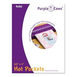 Purple-Cows-Hot-Pockets-Hot-Laminating-Pouches-8-5x11-Inches-100-Pouches-Per-Pack-Clear-4080-