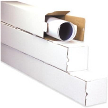3" x 3" x 25" White Square Shipping Mailer Mailing Storage Boxes Tubes 50 Pc
