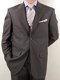 ~LIMITED TIME OFFER~NEW Mario Italian 2 button Men Suits Wool 140S~highest Quality & Best Fit Guaranteed~Brown Stripe