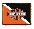 Harley-Davidson&reg; Motorcycles Logo Strip Throw Blanket