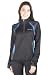 The women's Tours active 2 layer bike top is a breathable midlayer top suitable for cycling, running and other active uses. The two layer top has enough weight to keep you warm on cooler days but is also breathable and will keep you cool and dry. The cycling top has a zip neck which allows you to easily control temperature and the elongated back protects the wearer from splash back. The midlayer can be worn against the skin or as part of a layering system. The women's bike top is made with a knitted top layer and a soft looped under layer which aids breathability by drawing moisture away from your skin keeping you cooler, drier and more comfortable. The longer back works like a scooped hem ad will protect you from splash back while cycling. The elongated back will also ensure the bottom of your back is covered at all times to keep you warmer. The two layer top is the perfect weight to be worn on its own on warmer days while cycling or running or to be worn as part of your essential layering system in cooler weather. The cycle top features a half zip at the neck which enables you to have more control over your temperature. Zipping it up fully will protect you from wind and keep you warmer, while unzipping it will allow more air flow to keep you cooler when you start to heat up.